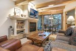 Living room two bedroom residence at the Antlers Vail CO
